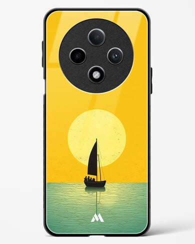 Golden Drift Glass Case Phone Cover (Oppo)