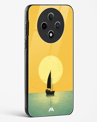 Golden Drift Glass Case Phone Cover (Oppo)