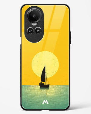 Golden Drift Glass Case Phone Cover (Oppo)