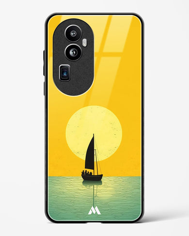 Golden Drift Glass Case Phone Cover (Oppo)