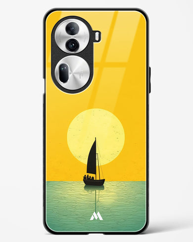 Golden Drift Glass Case Phone Cover (Oppo)