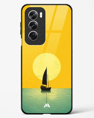 Golden Drift Glass Case Phone Cover (Oppo)