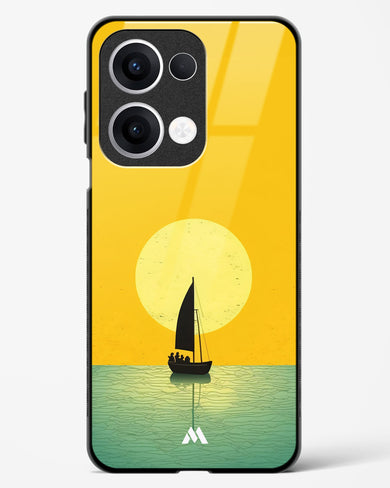 Golden Drift Glass Case Phone Cover (Oppo)