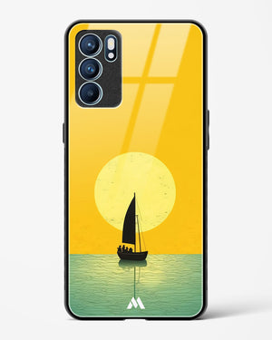 Golden Drift Glass Case Phone Cover (Oppo)