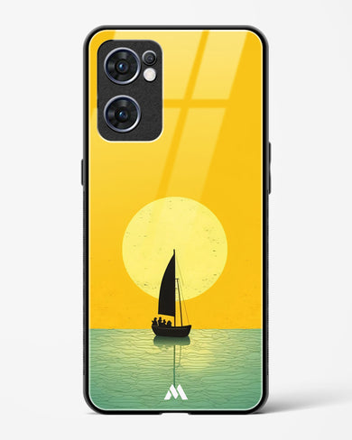 Golden Drift Glass Case Phone Cover (Oppo)