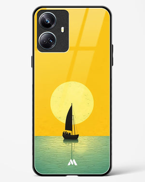 Golden Drift Glass Case Phone Cover (Realme)