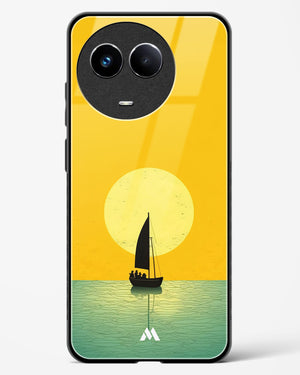 Golden Drift Glass Case Phone Cover (Realme)