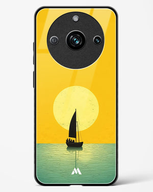 Golden Drift Glass Case Phone Cover (Realme)