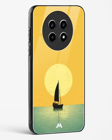 Golden Drift Glass Case Phone Cover (Realme)