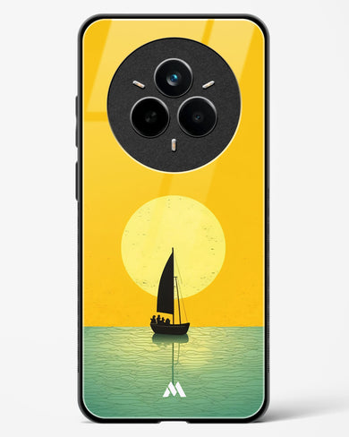 Golden Drift Glass Case Phone Cover (Realme)