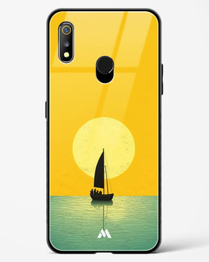 Golden Drift Glass Case Phone Cover (Realme)