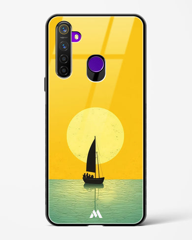 Golden Drift Glass Case Phone Cover (Realme)