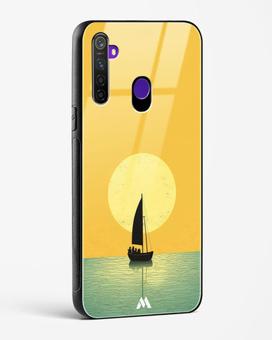 Golden Drift Glass Case Phone Cover (Realme)