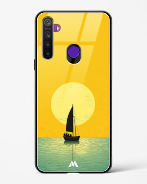 Golden Drift Glass Case Phone Cover (Realme)
