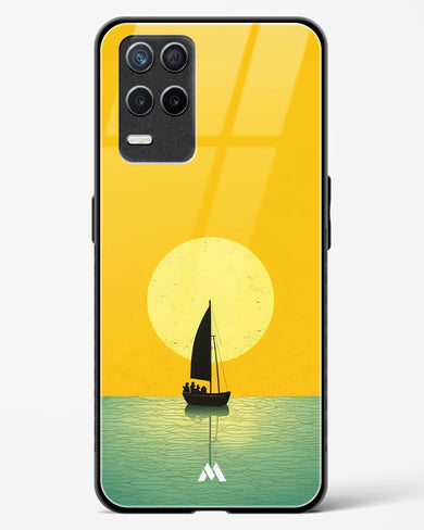 Golden Drift Glass Case Phone Cover (Realme)