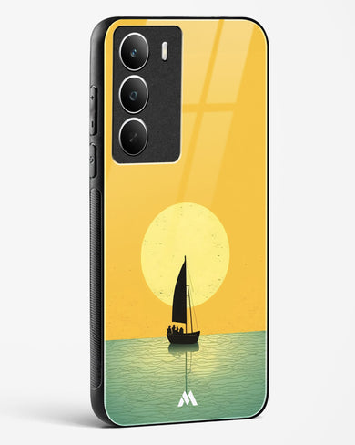 Golden Drift Glass Case Phone Cover (Realme)