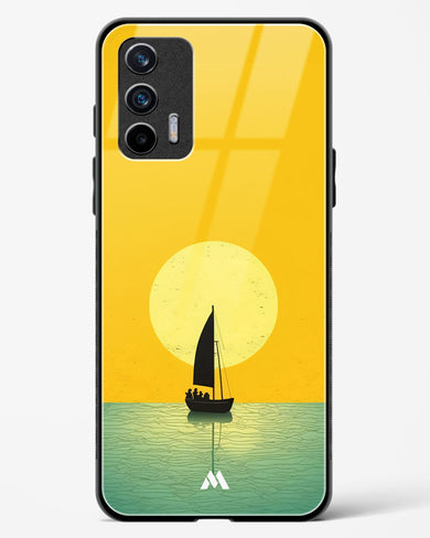 Golden Drift Glass Case Phone Cover (Realme)