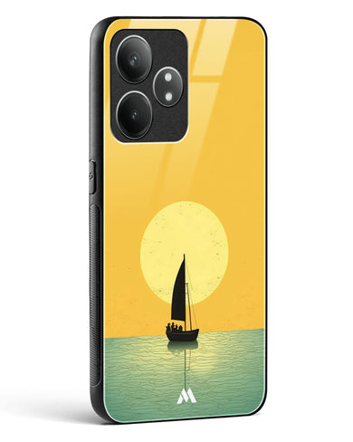 Golden Drift Glass Case Phone Cover (Realme)