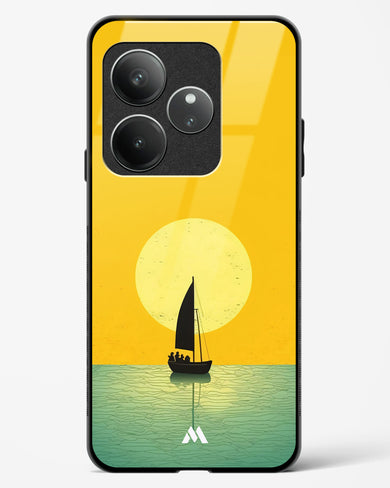 Golden Drift Glass Case Phone Cover (Realme)