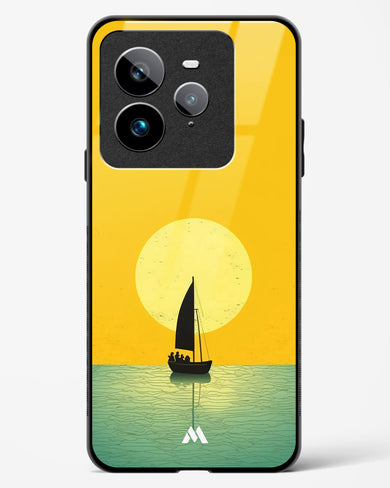 Golden Drift Glass Case Phone Cover (Realme)