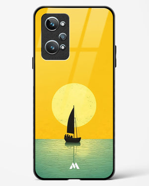 Golden Drift Glass Case Phone Cover (Realme)