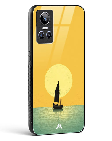 Golden Drift Glass Case Phone Cover (Realme)