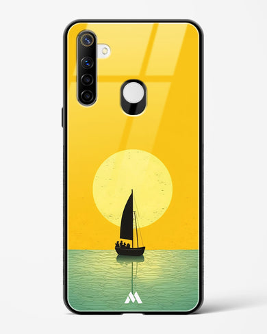 Golden Drift Glass Case Phone Cover (Realme)