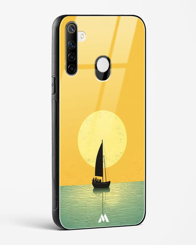 Golden Drift Glass Case Phone Cover (Realme)