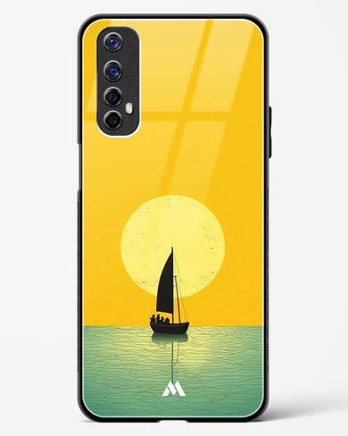 Golden Drift Glass Case Phone Cover (Realme)