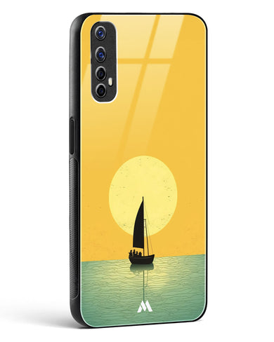 Golden Drift Glass Case Phone Cover (Realme)