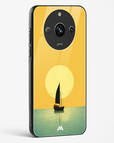 Golden Drift Glass Case Phone Cover (Realme)