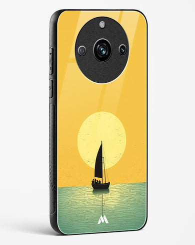 Golden Drift Glass Case Phone Cover (Realme)