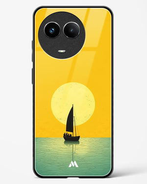 Golden Drift Glass Case Phone Cover (Realme)