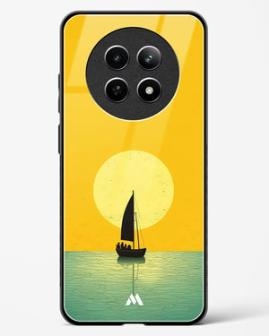 Golden Drift Glass Case Phone Cover (Realme)