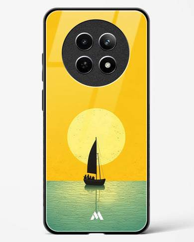 Golden Drift Glass Case Phone Cover (Realme)