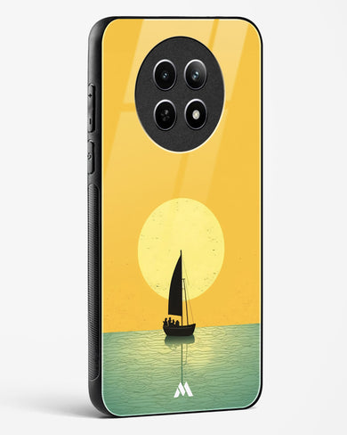 Golden Drift Glass Case Phone Cover (Realme)