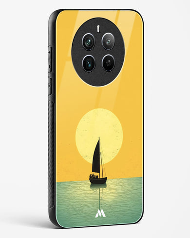 Golden Drift Glass Case Phone Cover (Realme)