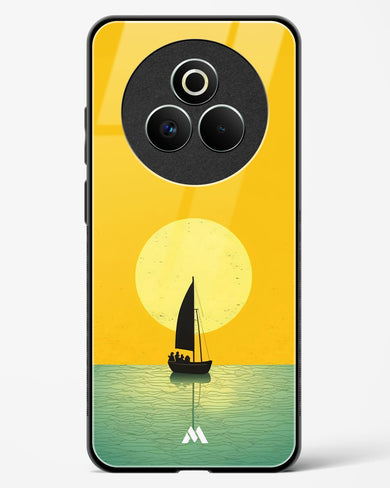 Golden Drift Glass Case Phone Cover (Realme)