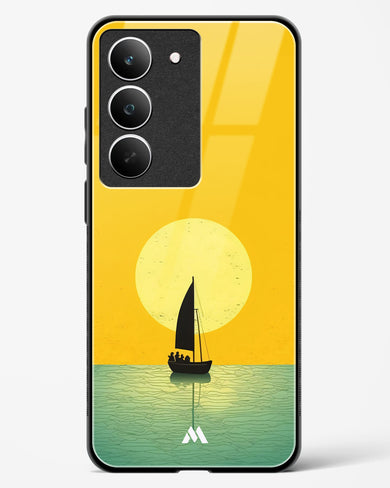 Golden Drift Glass Case Phone Cover (Realme)