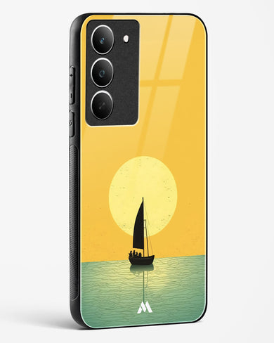 Golden Drift Glass Case Phone Cover (Realme)