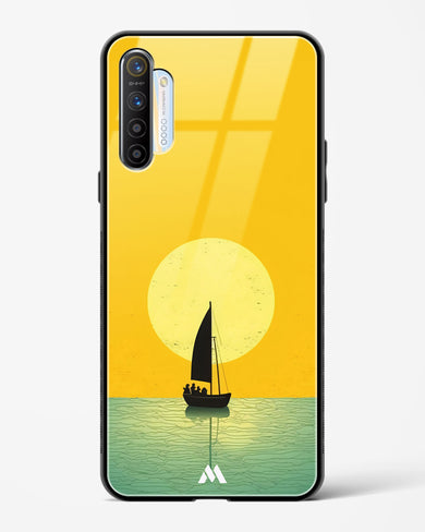 Golden Drift Glass Case Phone Cover (Realme)