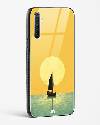 Golden Drift Glass Case Phone Cover (Realme)