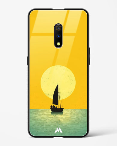 Golden Drift Glass Case Phone Cover (Realme)