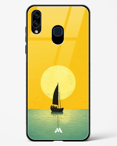 Golden Drift Glass Case Phone Cover (Samsung)
