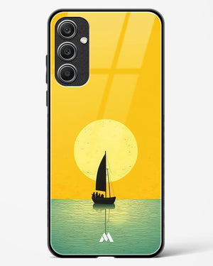Golden Drift Glass Case Phone Cover (Samsung)