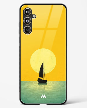Golden Drift Glass Case Phone Cover (Samsung)