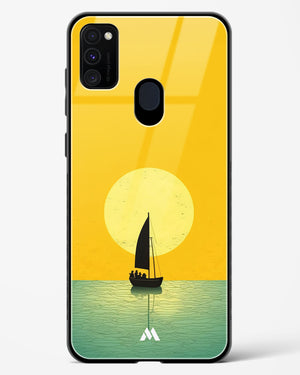 Golden Drift Glass Case Phone Cover (Samsung)