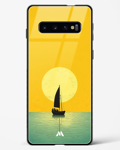 Golden Drift Glass Case Phone Cover (Samsung)