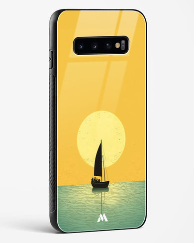 Golden Drift Glass Case Phone Cover (Samsung)