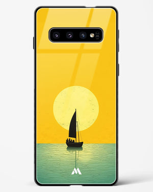 Golden Drift Glass Case Phone Cover (Samsung)